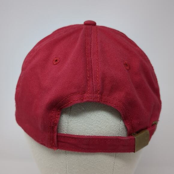 Canada Flag Slideback Baseball Cap Red One Size Adjustable Embroidered 6 Panel - Picture 6 of 10